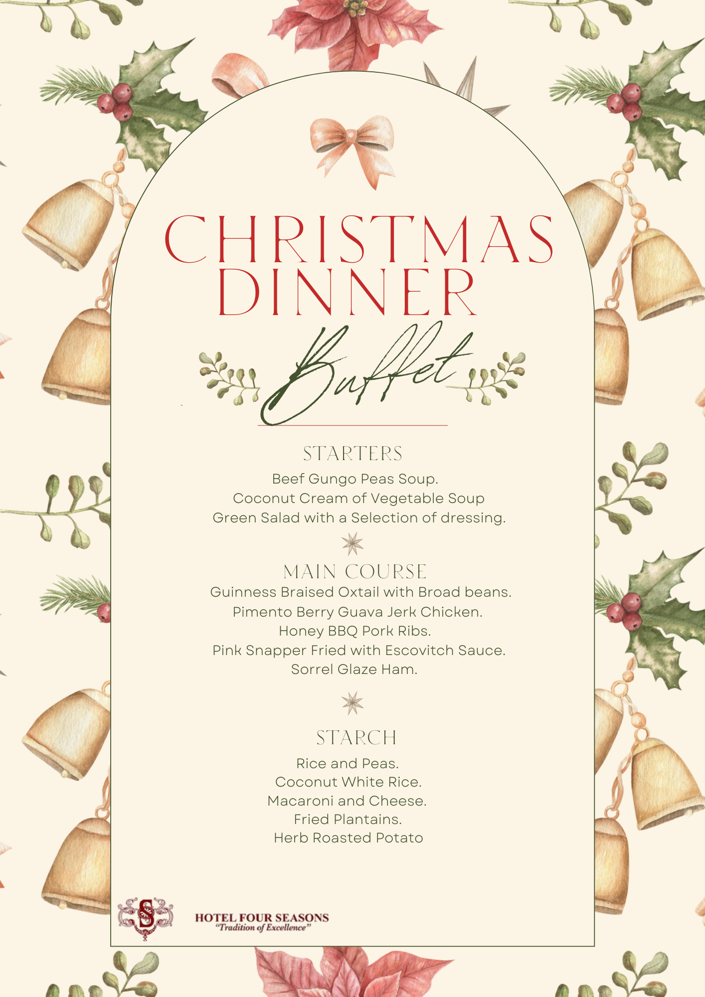 Christmas Buffet Menu 1